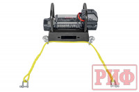 Лебёдка переносная РИФ 9000USR c площадкой и проводами (синтетический трос)