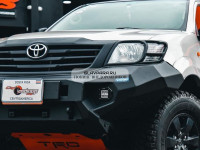 Силовой бампер передний RIVAL алюминиевый Toyota Hilux Vigo 2011-2015 (без ПТФ) 2D.5707.1.B-NL