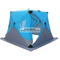 Палатка для зимней рыбалки TRAVELTOP (240*240*215) синяя с серым