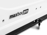 Автобокс MaxBox PRO 430 (малый) белый глянцевый 136*96*42 см двустороннее открывание