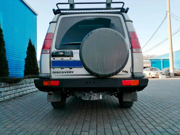 Задний силовой бампер алюминиевый KDT для Land Rover Discovery 2