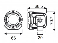 Светодиодная лазерная фара дальнего света РИФ 10W LED