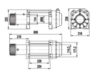 Лебедка электрическая автомобильная Master Winch X16800 12V 7640 кг со стальным тросом IP68