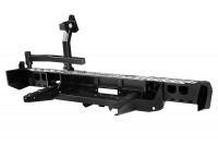 Бампер силовой задний РИФ для ГАЗ Соболь с площадкой под лебёдку, квадратом под фаркоп и калиткой стандарт