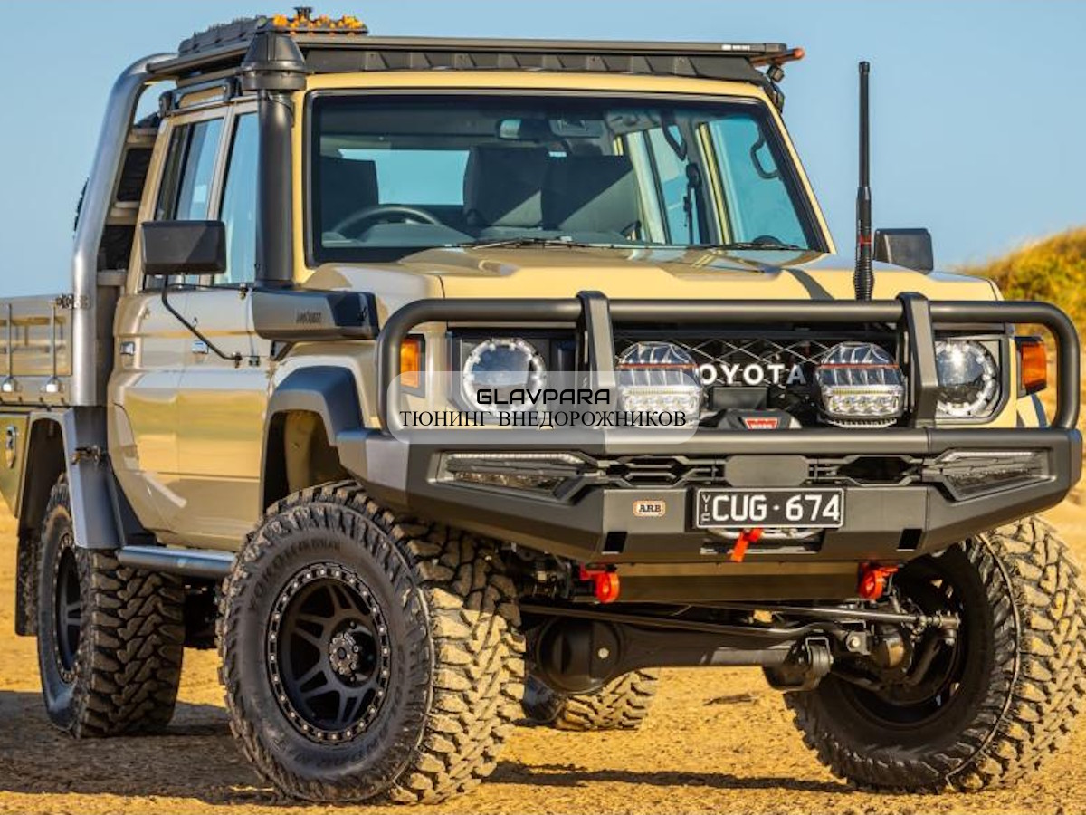 Бампер ARB Summit MKII для Toyota Land Cruiser 70 2024: максимум защиты и современный дизайн